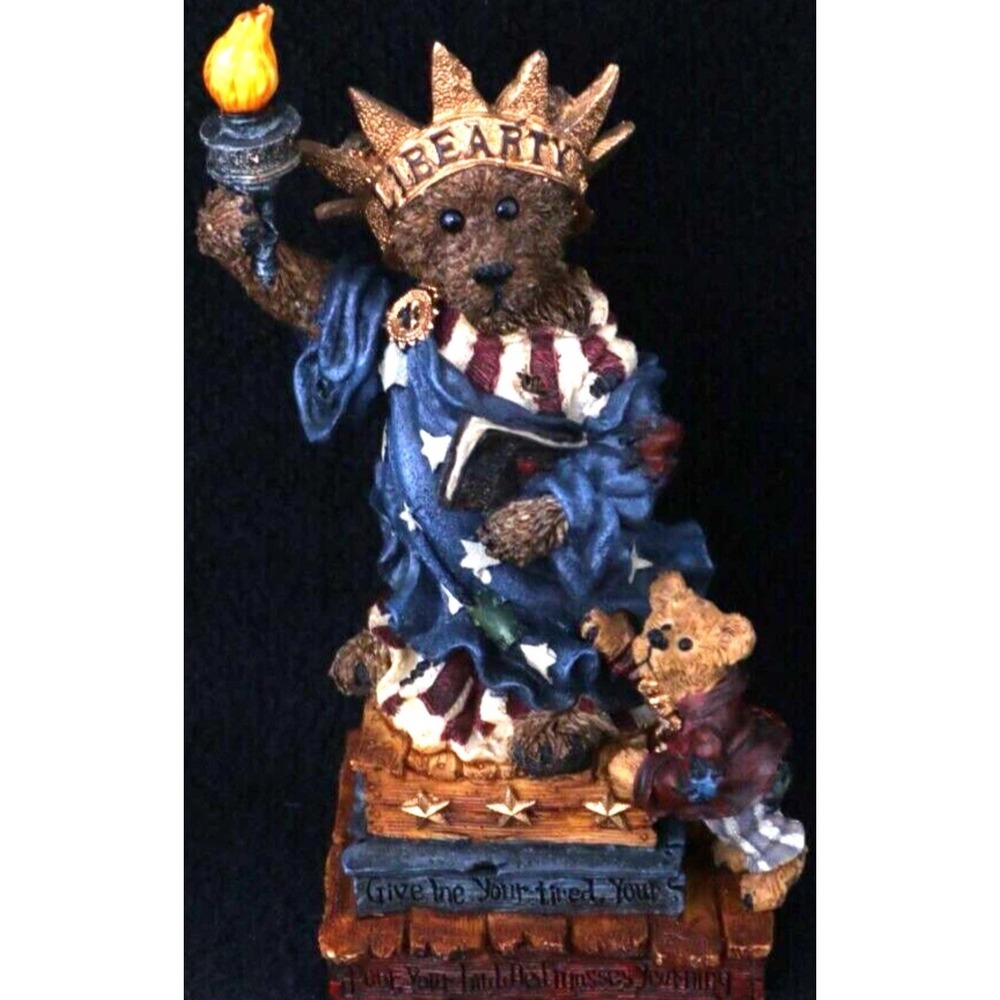 NEW Boyds Bears & Friends 01998-21 Bearstone Collection Ms. Libearty Figurine‎